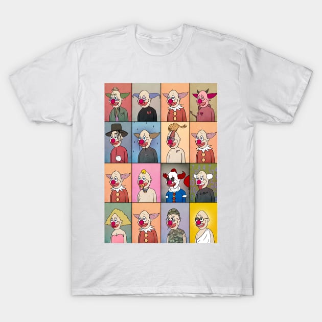 Clowns T-Shirt by matan kohn